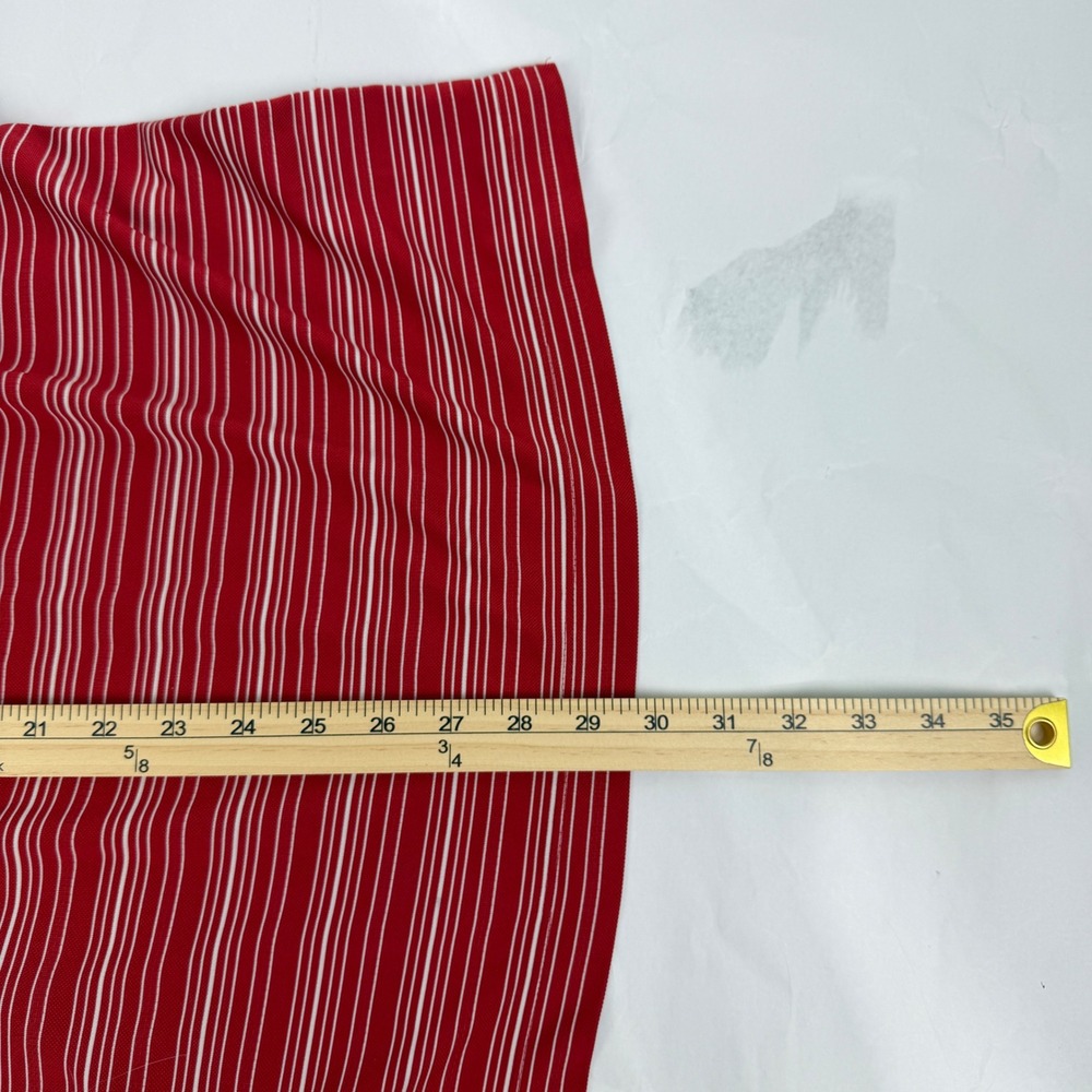 Nike Golf Dri-Fit Red White Stripe Polo Shirt Men's Large Golf Shirt - Picture 9 of 9
